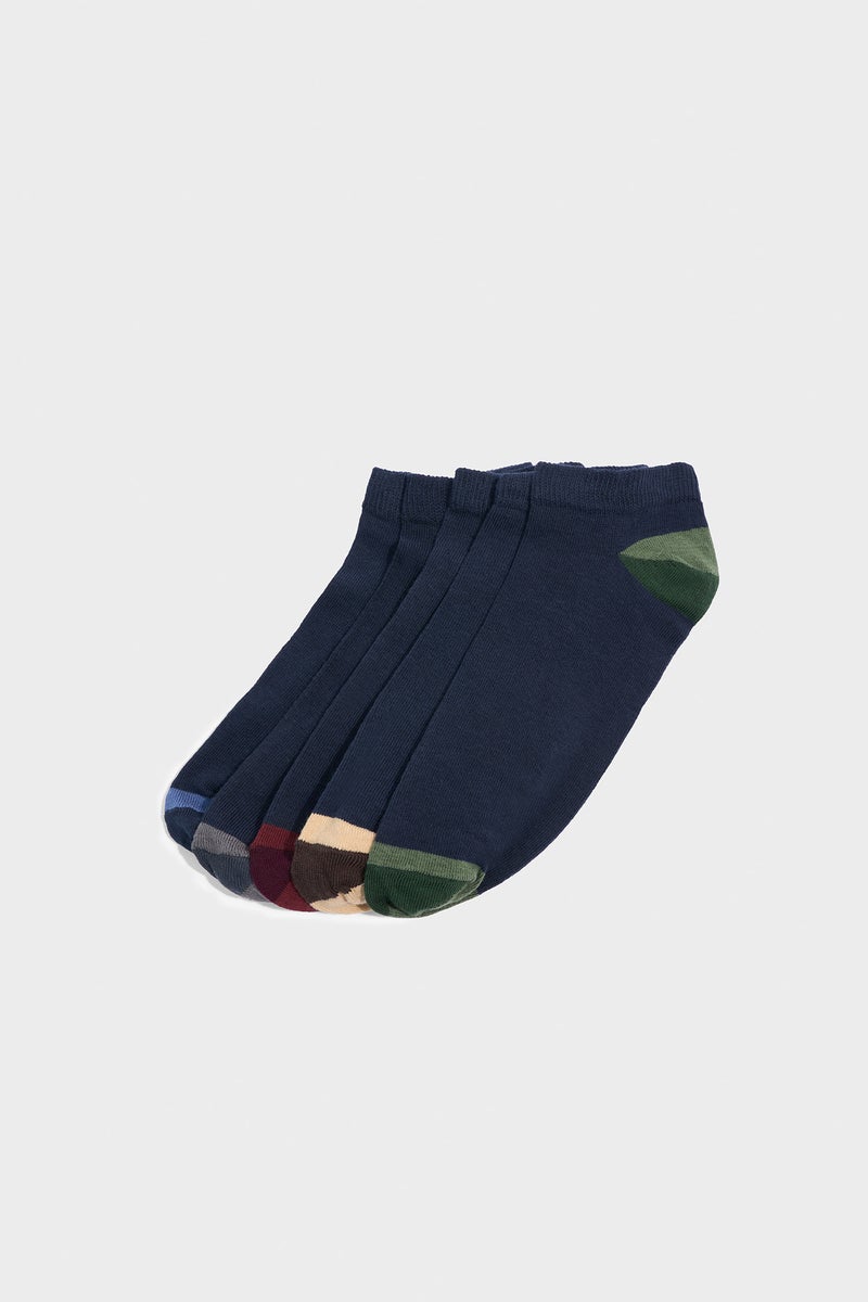 DeFacto Multicolour Man Man 5 Piece Cotton Short Socks Casual - Image 1